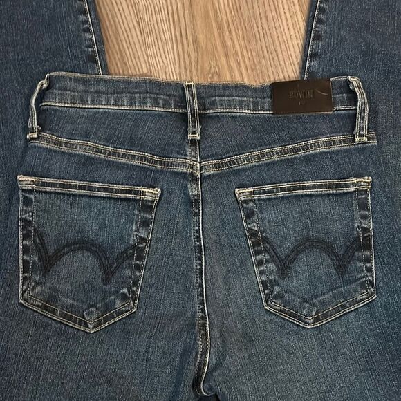 PREMIUM EDWIN PIXIE MID RISE SKINNY JEANS IN DARKER WASH SIZE 24 FROM EVEREVE - Picture 8 of 9